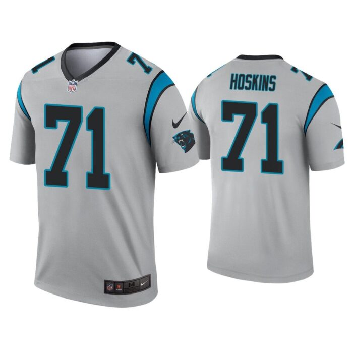 Men Phil Hoskins Carolina Panthers Silver Inverted Legend Jersey