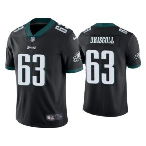 Men Philadelphia Eagles Jack Driscoll Vapor Limited Black Jersey