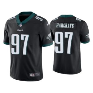 Men Philadelphia Eagles Javon Hargrave Vapor Limited Black Jersey