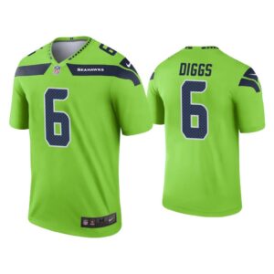 Men Quandre Diggs Seattle Seahawks Neon Green Legend Jersey