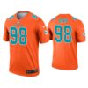 Men Raekwon Davis Miami Dolphins Orange Inverted Legend Jersey