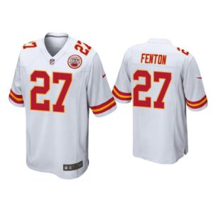 Men Rashad Fenton Kansas City Chiefs White Game Jersey