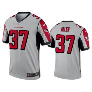 Men Ricardo Allen Atlanta Falcons Silver Inverted Legend Jersey