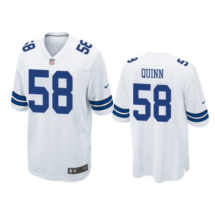 Men Robert Quinn #58 Dallas Cowboys White Game Jersey