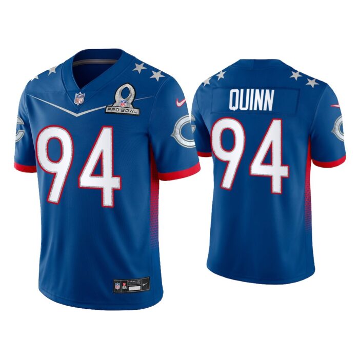 Men Robert Quinn Chicago Bears 2022 NFC Pro Bowl Royal Game Jersey