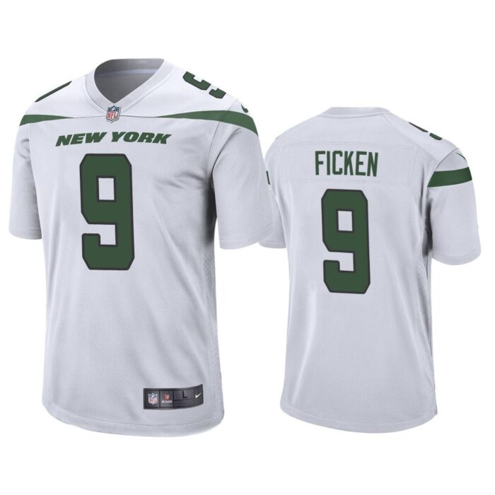 Men Sam Ficken New York Jets White Game Jersey