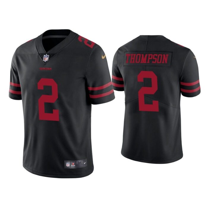 Men San Francisco 49ers Chris Thompson Vapor Limited Black Jersey