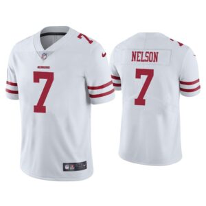 Men San Francisco 49ers J.J. Nelson Vapor Limited White Jersey