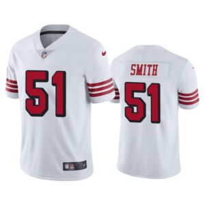 Men San Francisco 49ers Malcolm Smith #51 White Color Rush Limited Jersey