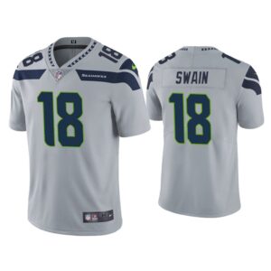 Men Seattle Seahawks Freddie Swain Vapor Limited Gray Jersey