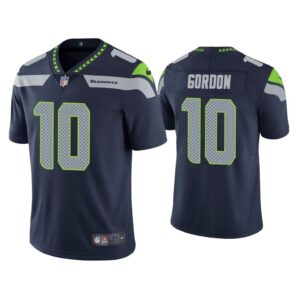 Men Seattle Seahawks Josh Gordon Vapor Limited Navy Jersey