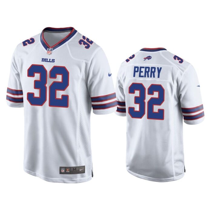 Men Senorise Perry Buffalo Bills White Game Jersey