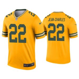 Men Shemar Jean-Charles Green Bay Packers Gold Inverted Legend Jersey