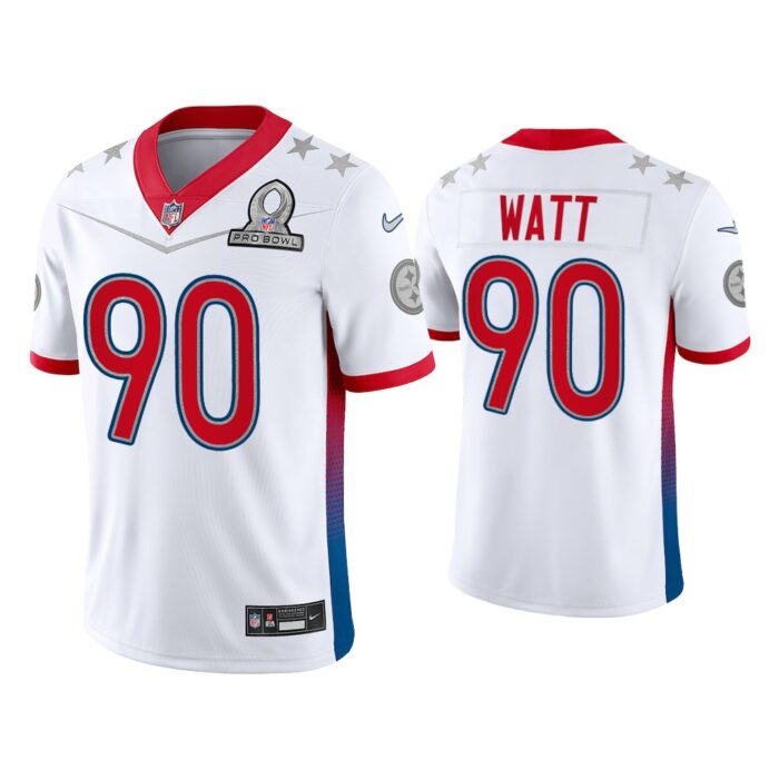 Men T.J. Watt Pittsburgh Steelers 2022 AFC Pro Bowl White Game Jersey