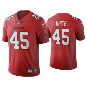 Men Tampa Bay Buccaneers Devin White Vapor Limited Red Jersey