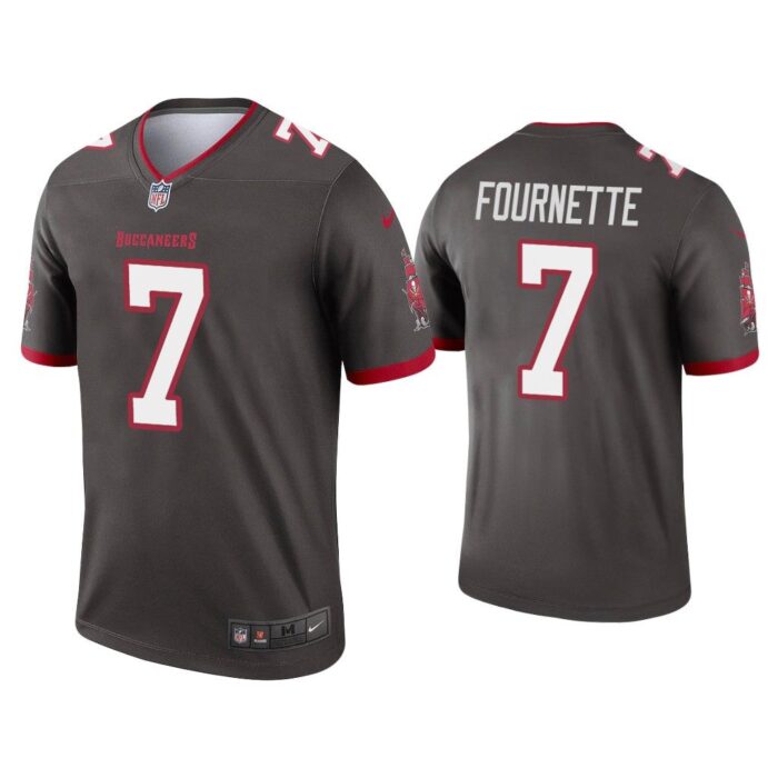 Men Tampa Bay Buccaneers Leonard Fournette Tampa Bay Buccaneers Pewter Legend Jersey