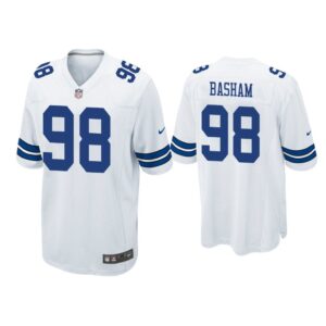 Men Tarell Basham Dallas Cowboys White Game Jersey