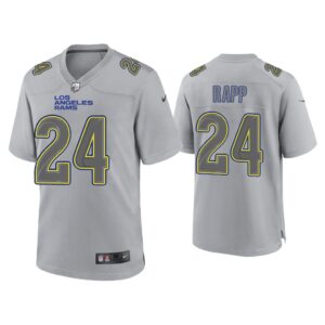 Men Taylor Rapp Los Angeles Rams Gray Atmosphere Fashion Game Jersey