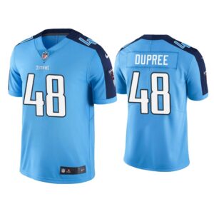 Men Tennessee Titans Bud Dupree Vapor Limited Light Blue Jersey