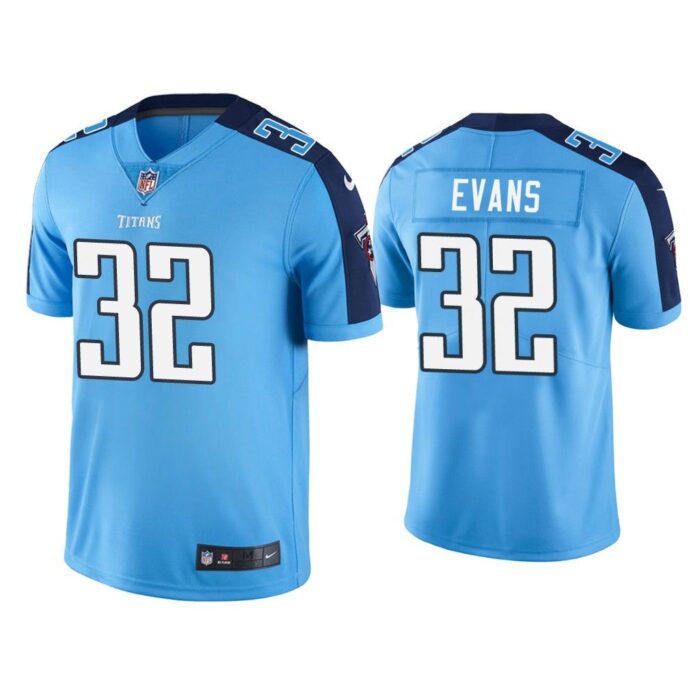 Men Tennessee Titans Darrynton Evans Vapor Limited Light Blue Jersey