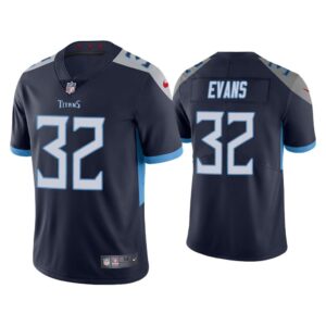 Men Tennessee Titans Darrynton Evans Vapor Limited Navy Jersey