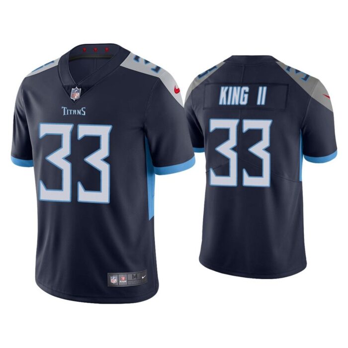 Men Tennessee Titans Desmond King Vapor Limited Navy Jersey