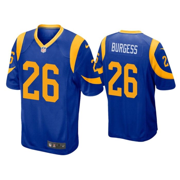 Men Terrell Burgess Los Angeles Rams Royal Game Jersey