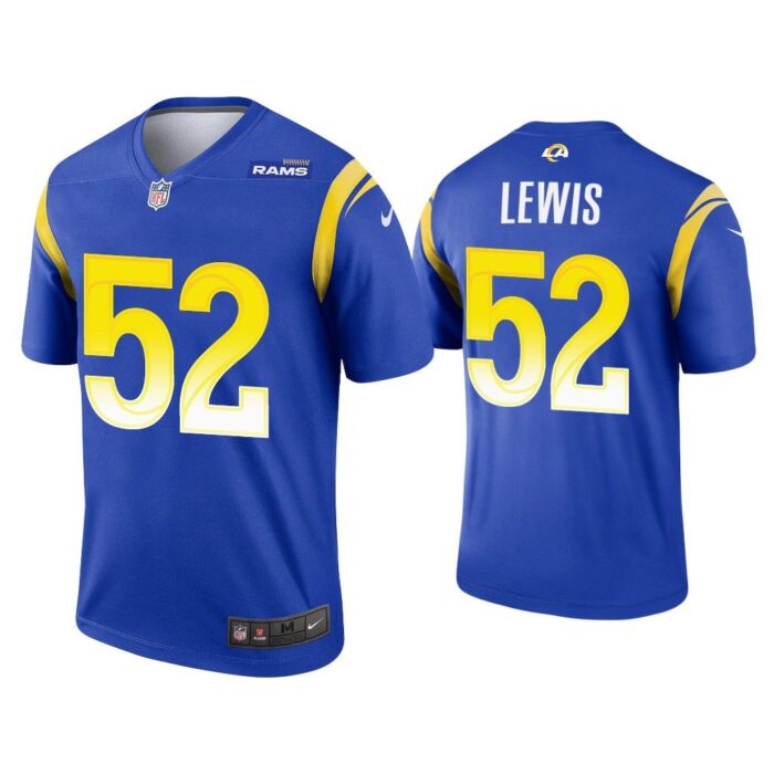 Men Terrell Lewis Los Angeles Rams Royal Legend Jersey