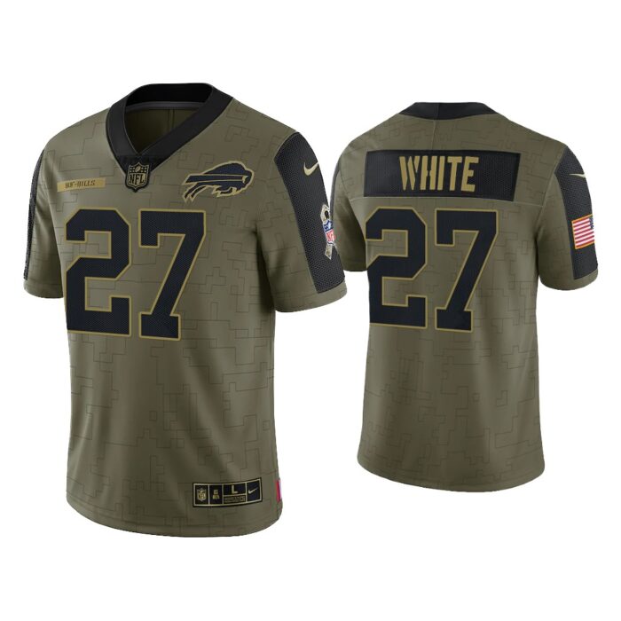 Men Tre Davious White Buffalo Bills Olive 2021 Salute To Service Limited Jersey