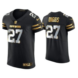 Men Trevon Diggs Dallas Cowboys Black Golden Edition Elite Jersey