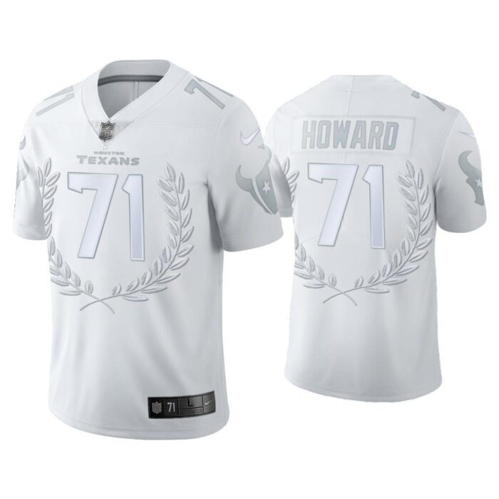 Men Tytus Howard Houston Texans White Platinum Limited Jersey