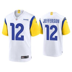 Men Van Jefferson Los Angeles Rams White Alternate Game Jersey