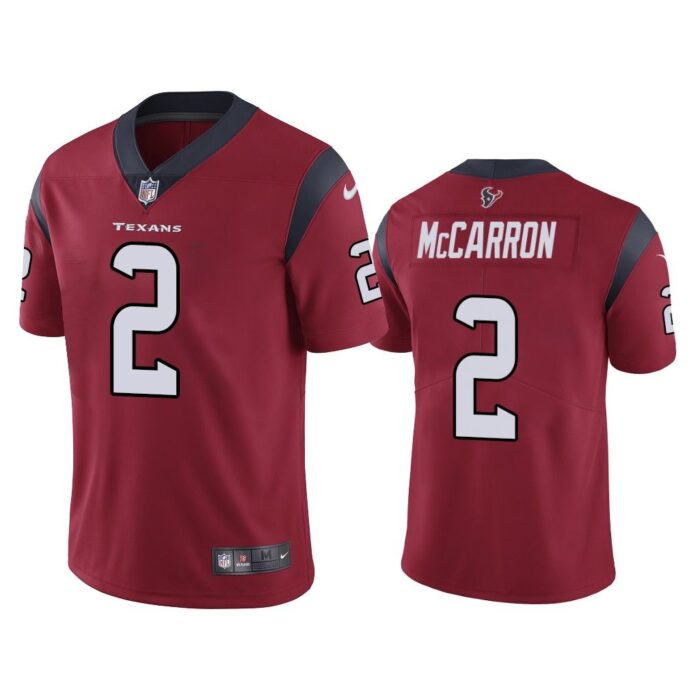 Men Vapor Untouchable Limited AJ McCarron #2 Houston Texans Red Jersey