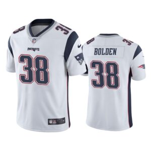 Men Vapor Untouchable Limited Brandon Bolden #38 New England Patriots White Jersey