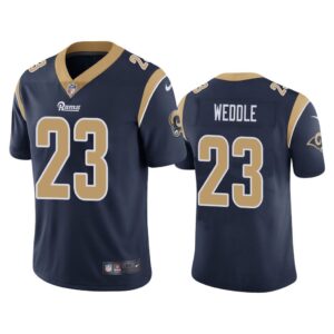 Men Vapor Untouchable Limited Eric Weddle #23 Los Angeles Rams Navy Jersey