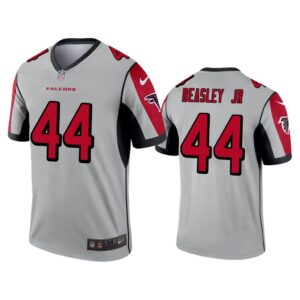 Men Vic Beasley Jr Atlanta Falcons Silver Inverted Legend Jersey