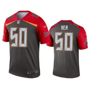 Men Vita Vea Tampa Bay Buccaneers Pewter Inverted Legend Jersey