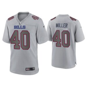 Men Von Miller Buffalo Bills Gray Atmosphere Fashion Game Jersey