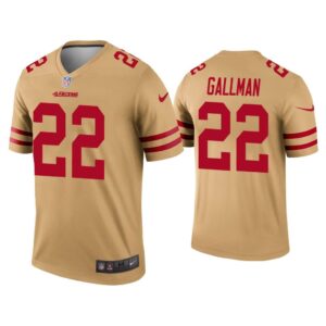 Men Wayne Gallman San Francisco 49ers Gold Inverted Legend Jersey