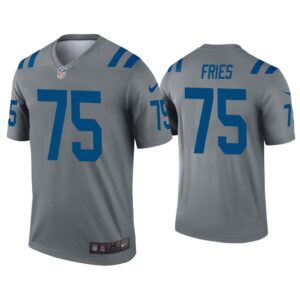 Men Will Fries Indianapolis Colts Gray Inverted Legend Jersey