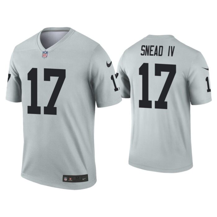 Men Willie Snead IV Las Vegas Raiders Silver Inverted Legend Jersey