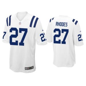 Men Xavier Rhodes Indianapolis Colts White Game Jersey