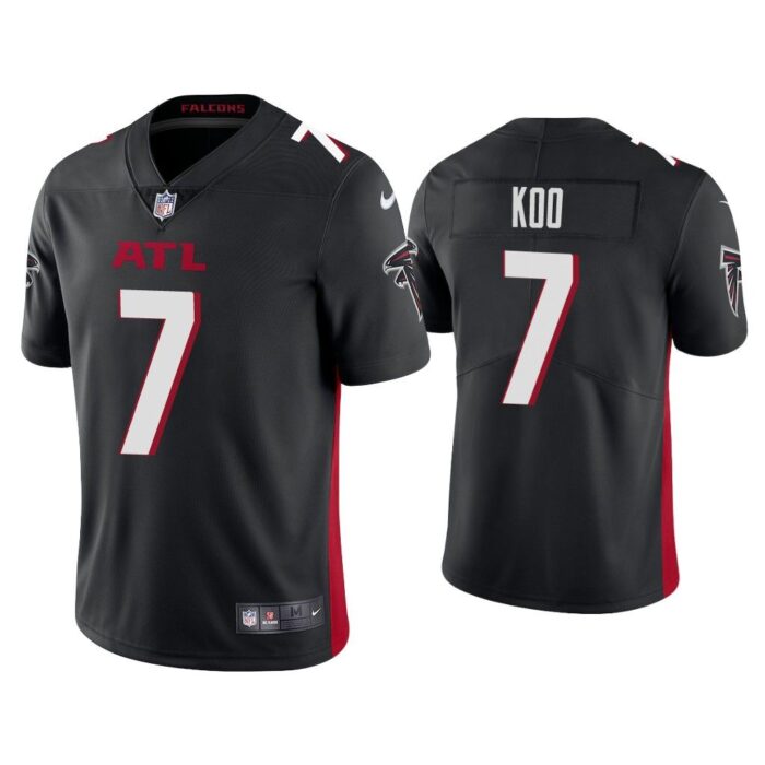 Men Younghoe Koo Atlanta Falcons Black Vapor Limited Jersey