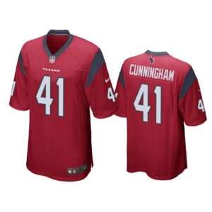 Men Zach Cunningham #41 Houston Texans Red Game Jersey