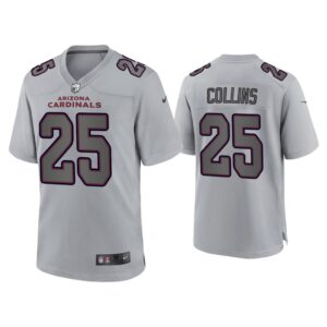 Men Zaven Collins Arizona Cardinals Gray Atmosphere Fashion Game Jersey