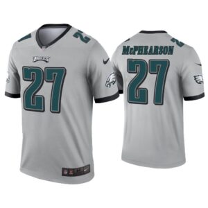 Men Zech McPhearson Philadelphia Eagles Silver Inverted Legend Jersey