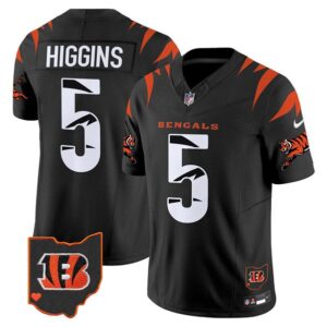 Men's Cincinnati Bengals #5 Tee Higgins Black F.U.S.E. Special Vapor Untouchable Limited Football Stitched Jersey