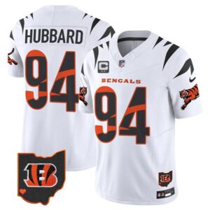 Men's Cincinnati Bengals #94 Sam Hubbard White F.U.S.E. With 2-Star C Patch Special Vapor Untouchable Limited Football Stitched Jersey