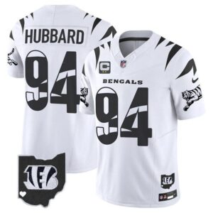 Men's Cincinnati Bengals #94 Sam Hubbard White Limited F.U.S.E. With 2-Star C Patch Special Vapor Untouchable Limited Football Stitched Jersey