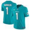 Miami Dolphins #1 Tua Tagovailoa Aqua 2024 F.U.S.E. With 3-Star C Patch Vapor Limited Football Stitched Jersey